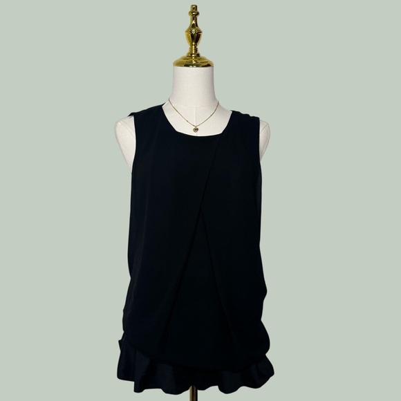 Naked Zebra Tops - naked zebra black blouse coquette office y2k dainty classy timeless elegant top